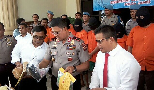 Wanita Asal Aceh yang diamankan di polda Jambi. 