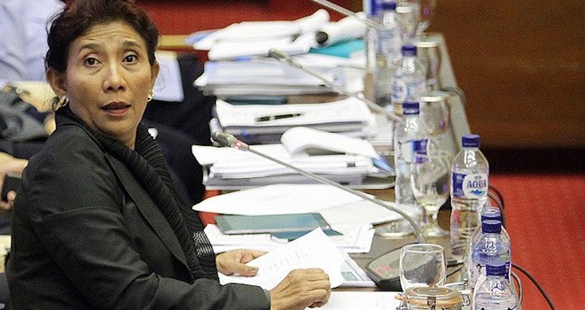 Menteri Kelautan Perikanan Susi Pudjiastuti Foto : Dok.JawaPos.com