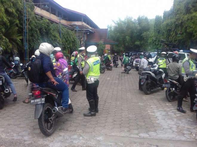 Razia di Kota Jambi, Puluhan Pengendara Ditilang.