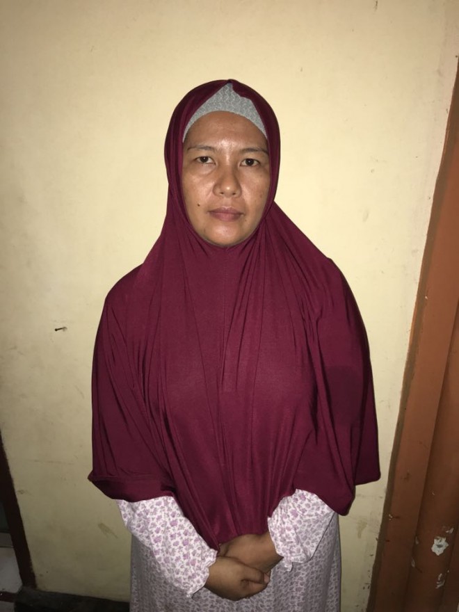 Tersangka yang diamankan polisi.