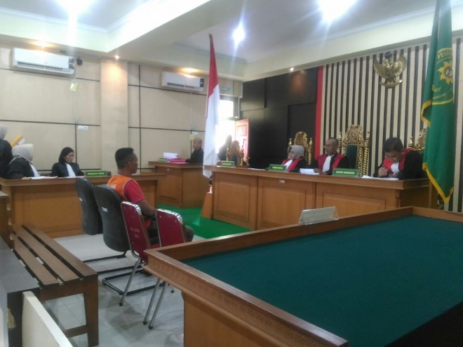  Tasman Alias Man terdakwa pemilik 2 jenis narkoba divonis, Kamis (16/11).