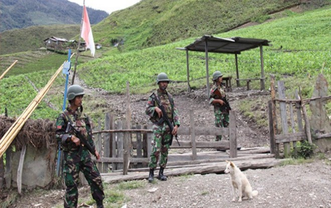 Ilustrasi pengamanan oleh aparat di Papua (doc Jawa Pos.com)