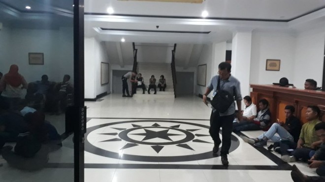 Suasana di Mapolda Jambi.