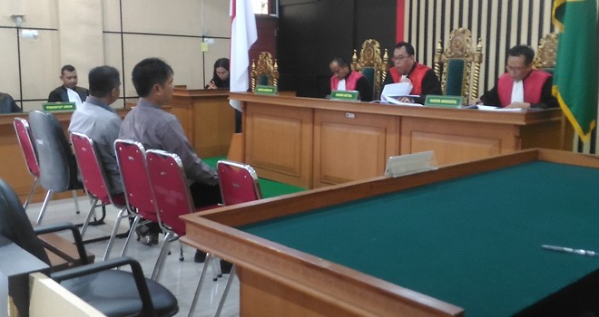 Sidang putusan di Pengadilan Tipikor Jambi.
