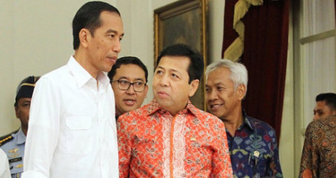 Joko Widodo dan Setya Novanto. Foto : JPNN.com