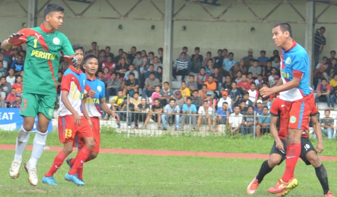 Tim Tanjab Barat saat tampil pada gelaran Gubernur Cup tahun 2016 lalu di Stadion KONI Tri Lomba Juang Jambi