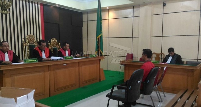 Sidang vonis Terdakwa Kasus Markup Gaji PNS Provinsi Jambi.