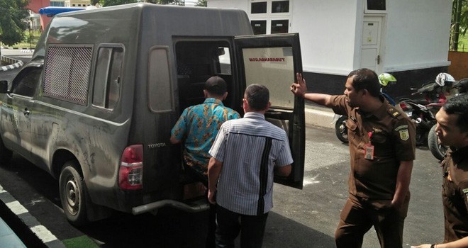 Mantan Kadisdik Tanjabtim Ditahan.