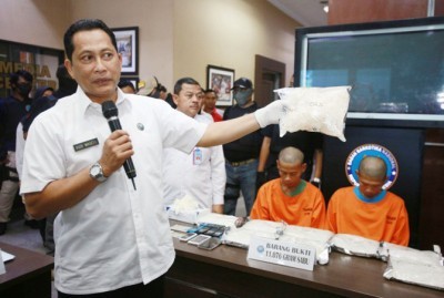 Kepala BNN Komjen Pol Budi Waseso (Miftahul Hayat/Jawa Pos)