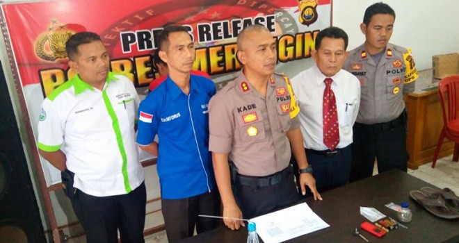 Barang bukti yang diamankan di Mapolres Merangin.