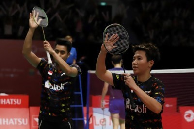 Tontowi Ahmad/Liliyana Natsir melaju ke final Indonesia Masters 2018. (Derry Ridwansyah/JawaPos.com)