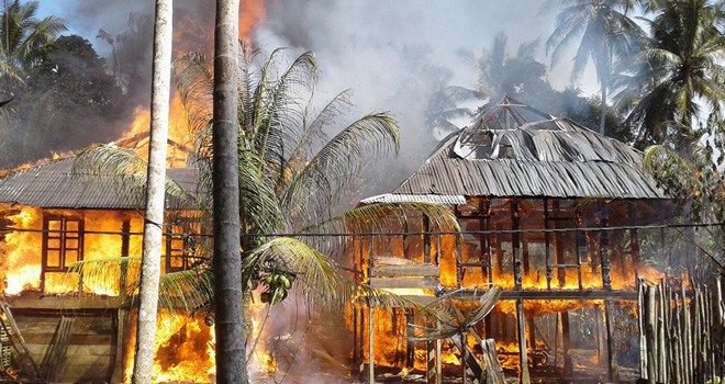Dua Rumah di Batang Asai Ludes Terbakar.