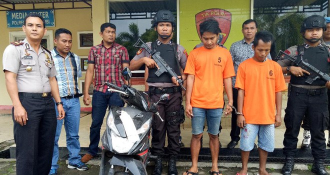 2 DPO Perampokan di PT Patel saat Diamankan Polisi.