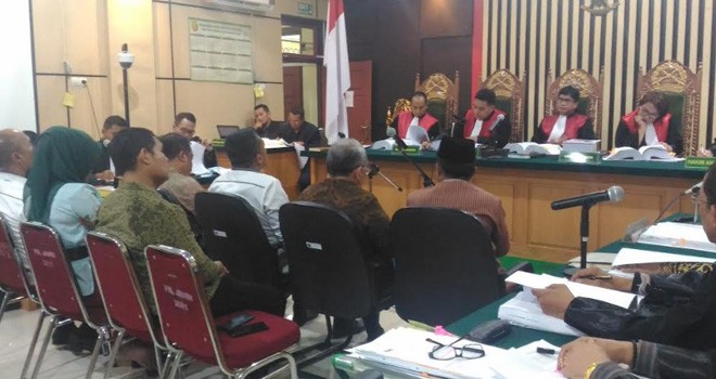 Saksi pada sidang kasus OTT Uang Ketok Palu.