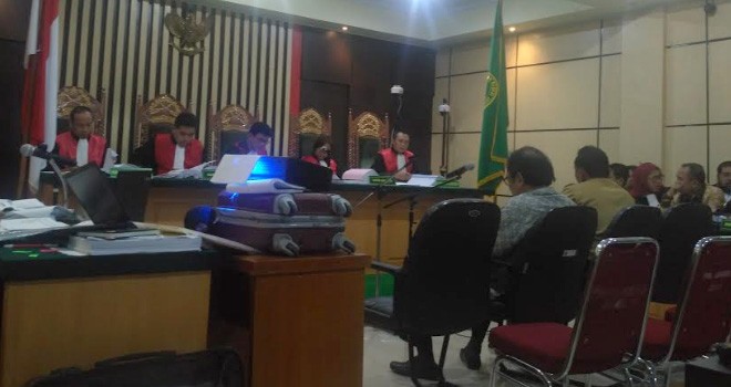 Sidang kasus suap pengesahan RAPBD Provinsi Jambi 2018.