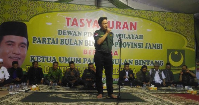  Ketua Umum Partai Bulan Bintang (PBB) Yusril Ihza Mahendra (YIM).