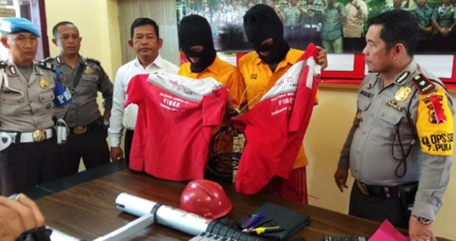 Pegawai Lepas PT Telkom Dibekuk Karena Mencuri Kabel.