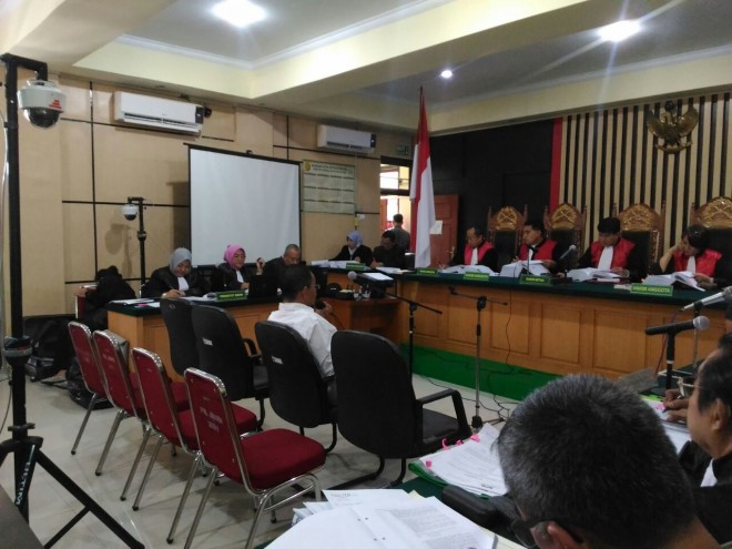 Sidang lanjutan dugaan suap pengesahan RAPBD Provinsi Jambi tahun 2018.