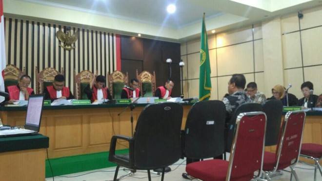 Cornelis Buston jadi saksi di persidangan hari ini (12/3)