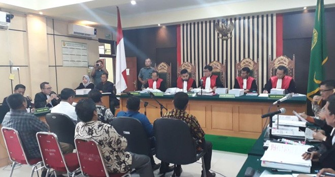 Sidang OTT kasus suap RAPBD Provinsi Jambi 2018.