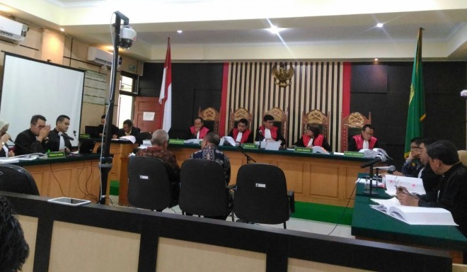 Sidang perkara OTT suap RAPBD Jambi 2018.