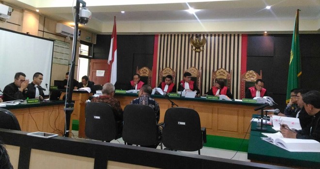 Sidang lanjutan kasus uang ketok palu pengesahan RAPBD Provinsi Jambi 2018.