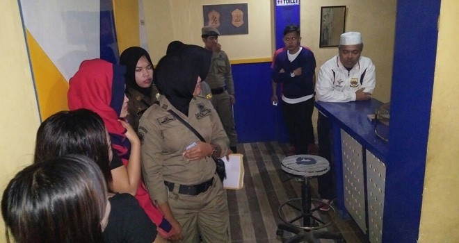 Pjs Bupati Merangin Pimpin Langsung Razia Cipta Kondisi Tempat Karaoke dan Salon.