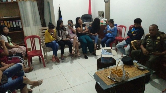 Razia Penyakit Masyarakat Oleh Tim Gabungan Senin Malam.