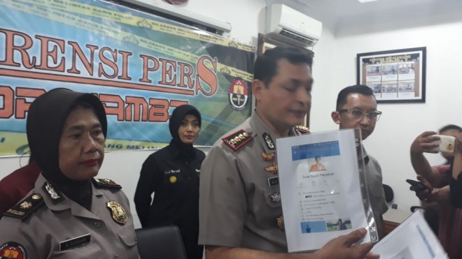 Wakapolda saat pres release