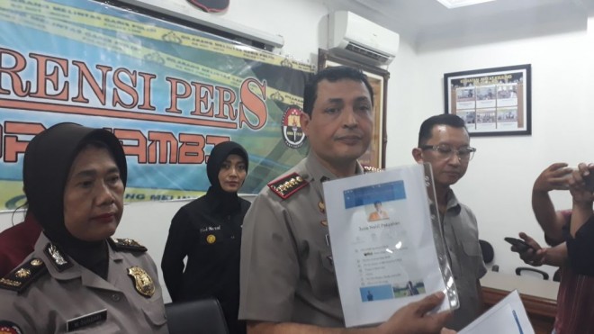 Wakapolda saat pres release