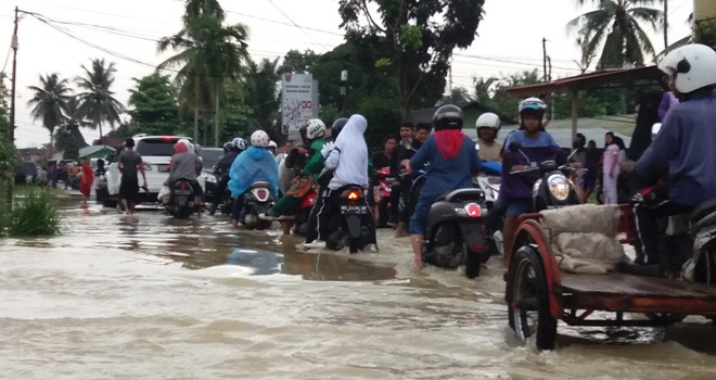Banjir yang Melanda Bungo beberapa waktu lalu.