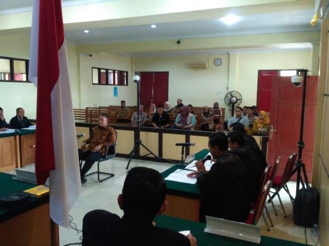 Sidang perdana Supriyono.