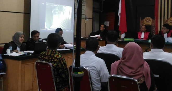 Sidang terdakwa Supriyono, Rabu (18/4).