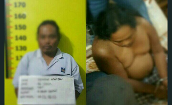 Pelaku yang berhasil diamankan 