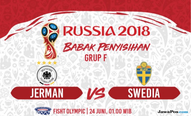 Jerman akan menghadapi Swedia di StadionFihst Olympic, Minggu (24/6) dini hari WIB. (JawaPos.com/Kokoh Praba/Rofiah Darajat)