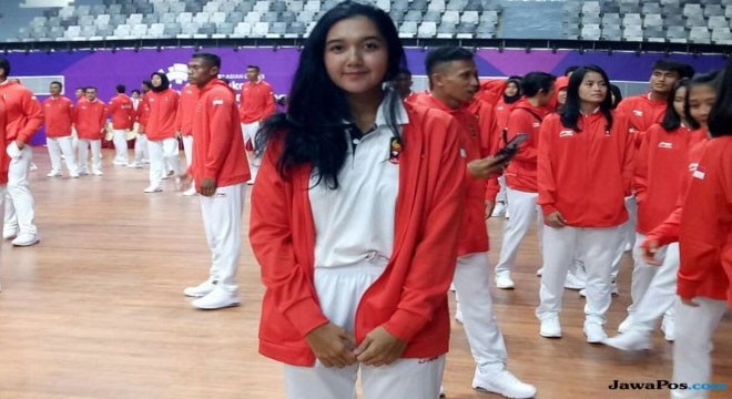 Pegolf Indonesia, Rivani Adelia Sihotang yang akan turun di Asian Games 2018 (Isa Bustomi/JawaPos.com)