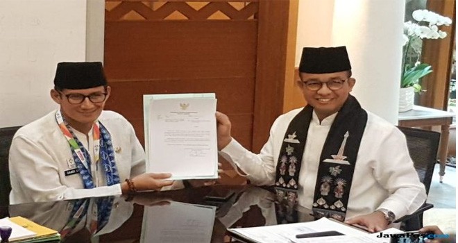 Sandiaga Uno resmi mengundurkan diri dari jabatan Wakil Gubernur DKI Jakarta. (Yesika Dinta/ JawaPos.com)