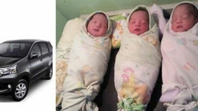 Bayi kembar 3 yang diberi nama Avanza.