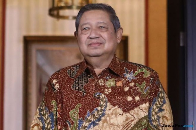 Presiden dua Periode Susilo Bambang Yudhoyono (SBY) merayakan ultah yang ke-69 (Hendra Eka/JawaPos.com)