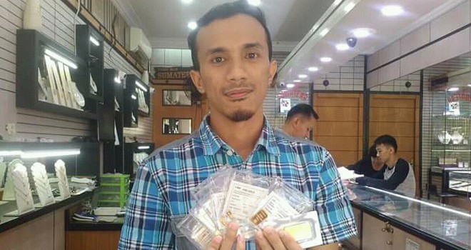 Harga emas Antam pecahan 1 gram sudah seharga Rp 640 ribu.