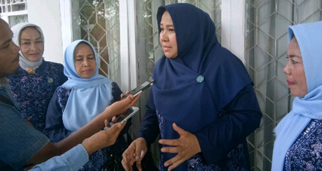 Wawancara Ketua TP PKK Kabupaten Sarolangun, Ny Rosita Endra.