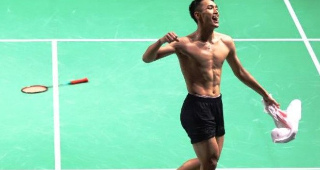 Jonathan Christie mendapatkan medali emas di Asian Games 2018 (Dery Ridwansyah/JawaPos.com)