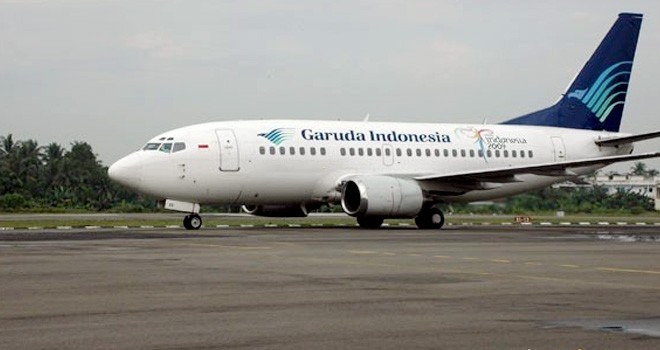 Pesawat Garuda Indonesia.