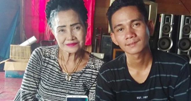 Mantili dan suaminya M Riswan alias Wawan