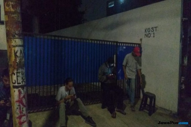 Lokasi kos-kosan tempat pembunuhan seorang pemandu karoke di Mampang, Jakarta Selatan (Wildan Ibnu Walid/ JawaPos.com)