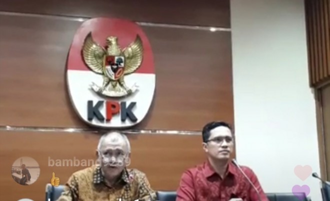 Screenshoot live KPK di instagram.
