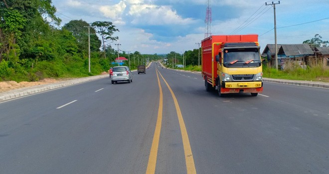 Jalan Dua Jalur Tebo. Foto : Ist For Jambiupdate
