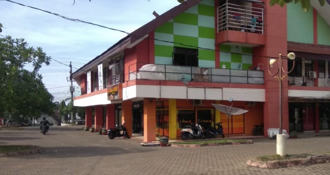 Komplek (Bulian Bisnis Center) milik Pemerintah Kabupaten Batanghari yang berada di Kota Muara Bulian. Foto : Reza / Jambiupdate