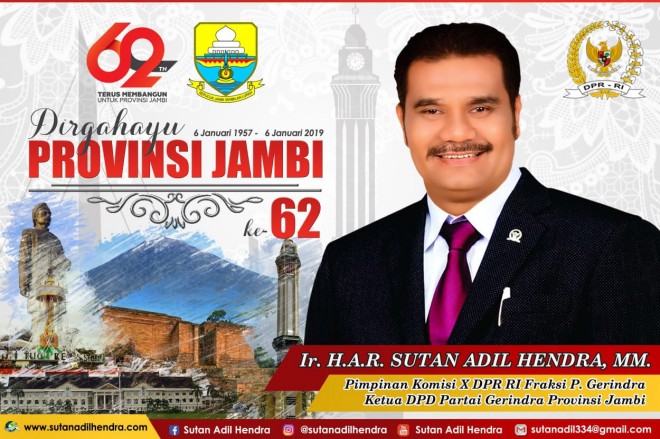 Anggota DPR RI dari Provinsi Jambi Sutan Adil Hendra (SAH). 