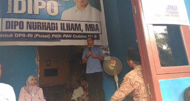 Calon anggota DPR RI, Dipo Nurhadi Ilham.